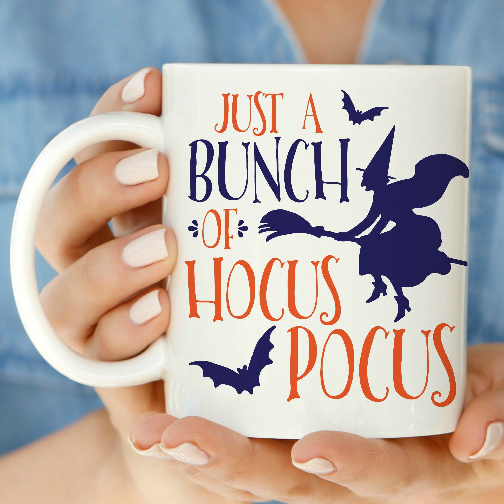 Halloween Just a Bunch of Hocus Pocus Coffee Mug Love You A Latte Shop