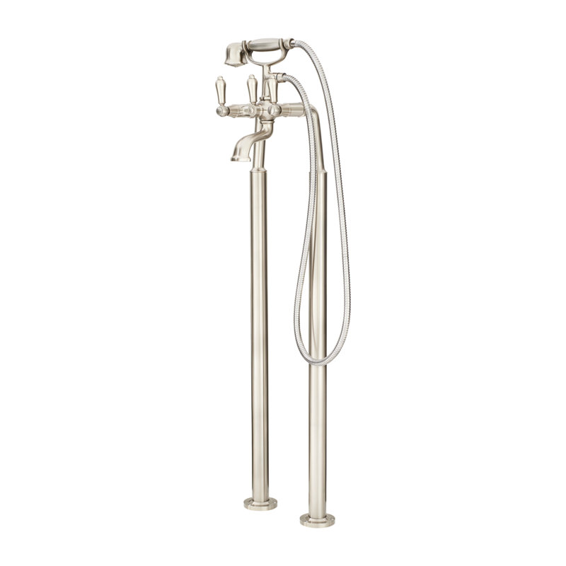 Floor Mounted Tub Spout, Brushed Nickel