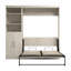 Lit et unité de rangement avec portes Arlex (89 W)-91638369-88513628