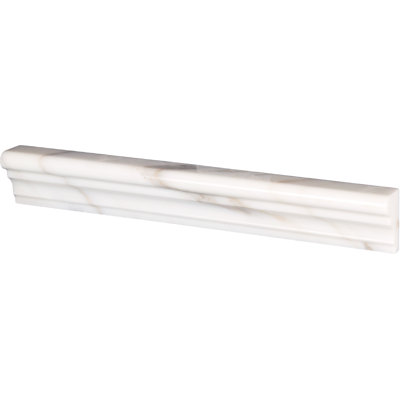 Carreau de chaise en marbre poli Calacatta Gold 12 po x 2 po