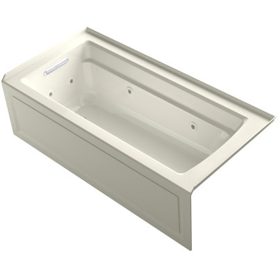 ArcherÂ® 66"" X 32"" Integral Apron Whirlpool with Integral Flange and Left-Hand Drain -  Kohler, K-1949-LA-96