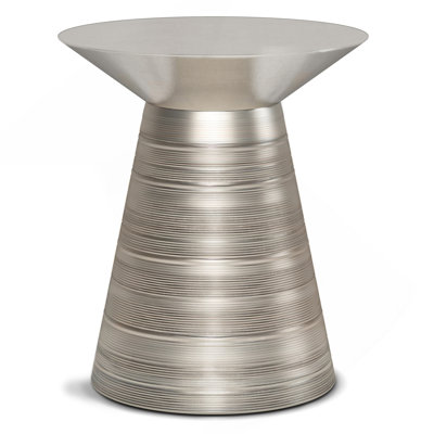 Sheridan - Metal Accent Table - Antique Silver