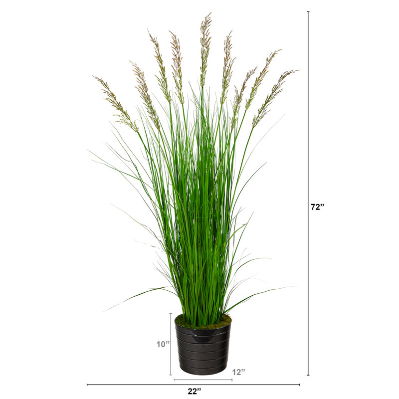 Gazon artificiel en pot, Vert, H 72 po x l 22 po x P 22 po