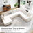 Latitude Run Modular Sectional Sofa, Oversized 7 Seat U Shaped Cloud Couch-1419537487