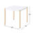 Square Top End Table With Metal Legs