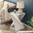 Farmhouse Square Solid Wood End Table With Twisted Design-2027268482