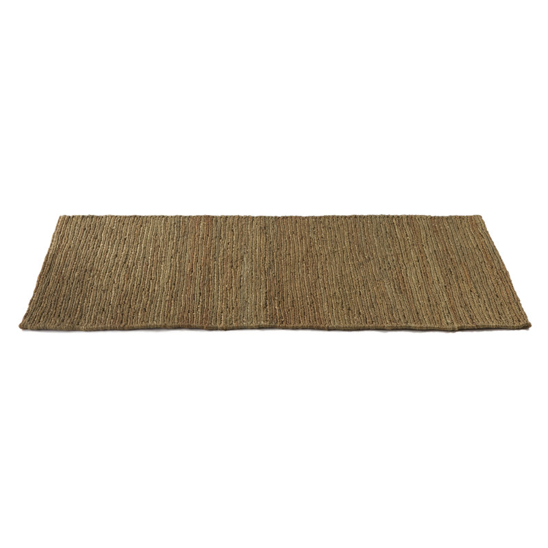 Solid Colour Jute / Sisal Area Rug, Runner 60 x 180cm