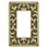 Edgar Berebi Switch Cover Single Gfi Decorated With Erinite & Jonquil Swarovski Crystals In Museum Gold Plate