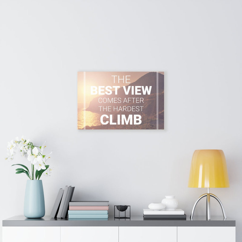 The Best View - Wrapped Canvas Print, 28cm H x 36cm W