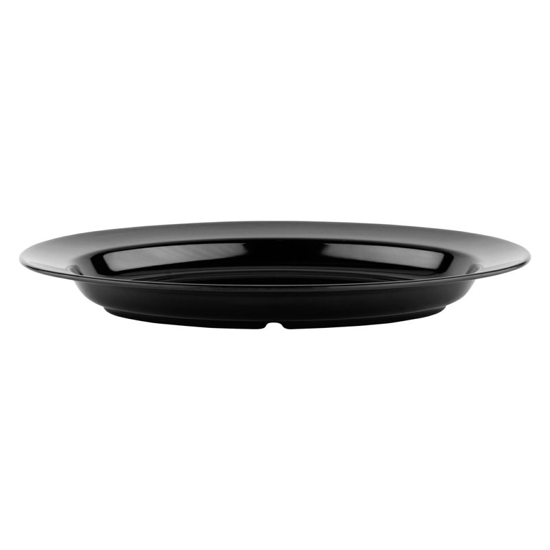 ML-15-W - Plateau ovale 18 po x 13 po, profondeur 1,75 po, Noir