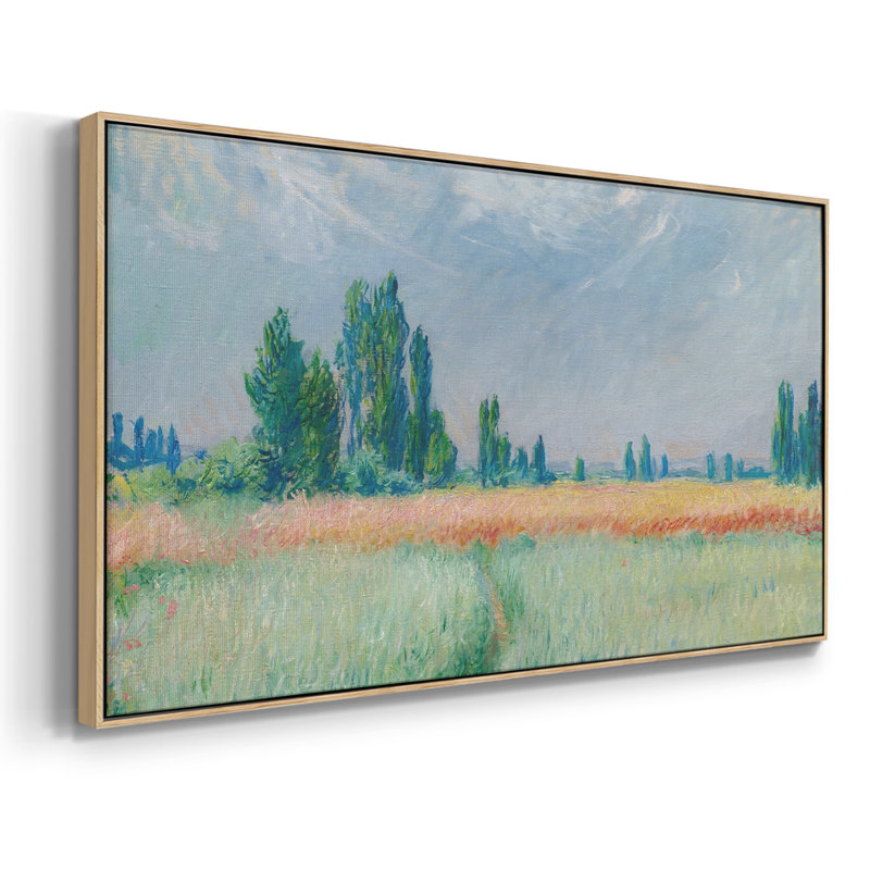 Paysage, série CC CCX, toile tendue avec châssis, prête à être accrochée, H 25 po x l 49 po, Naturel
