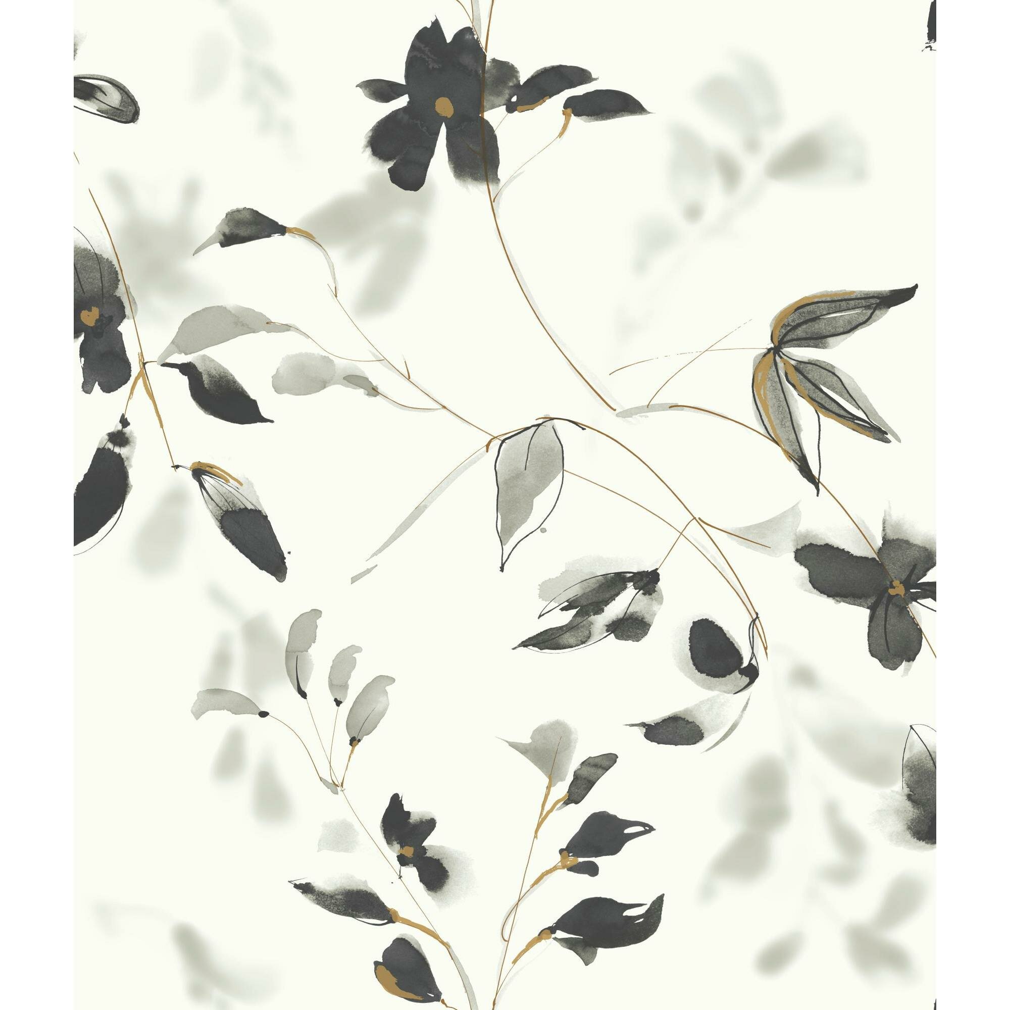 York Wallcoverings 34 sq ft Linden Flower Premium Peel And Stick Wallpaper  PSW1103RL  The Home Depot