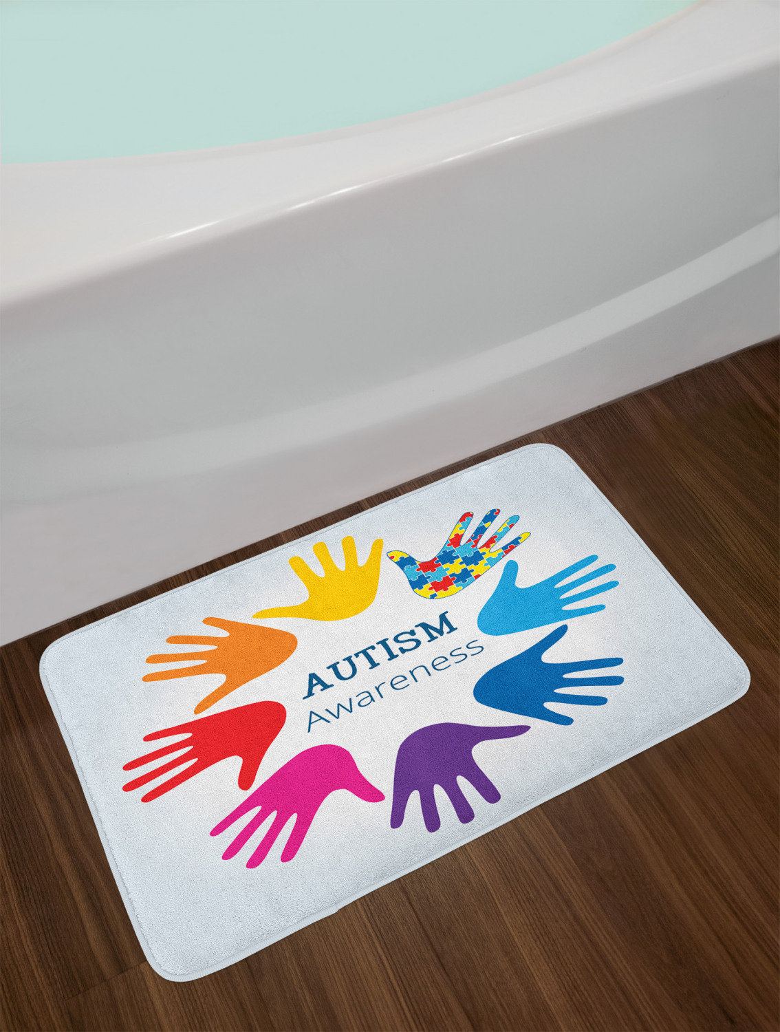 East Urban Home Autism Bath Rug | Wayfair