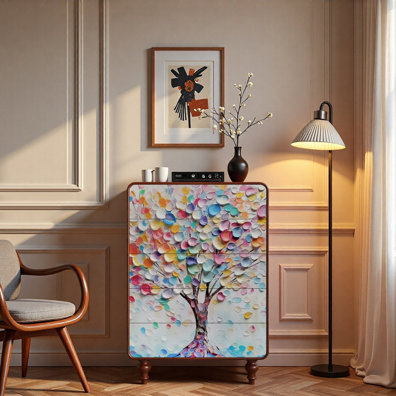 Armoire de rangement de salon de style français