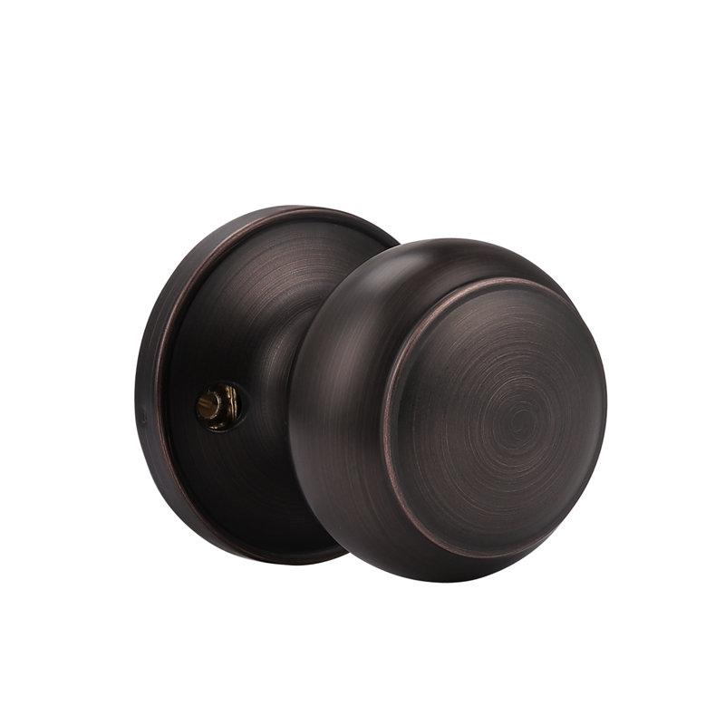 Privacy Door Knobs with Round Rosette, Oil Rubbed Bronze, Privacy (Bed & Bath)