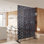Écran d'intimité extérieur et intérieur en métal H 76 po x l 48 po, écran d'intimité décoratif autoportant pour terrasse de balcon, panneaux de clôture d'intimité pour jardin extérieur PS105 NOIR, LÉGÈRE
