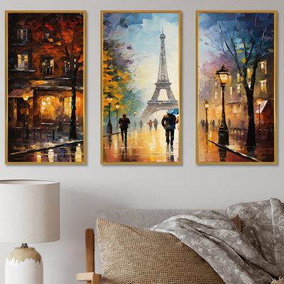 Romantic Couple In Paris I - City Paris Wall Art