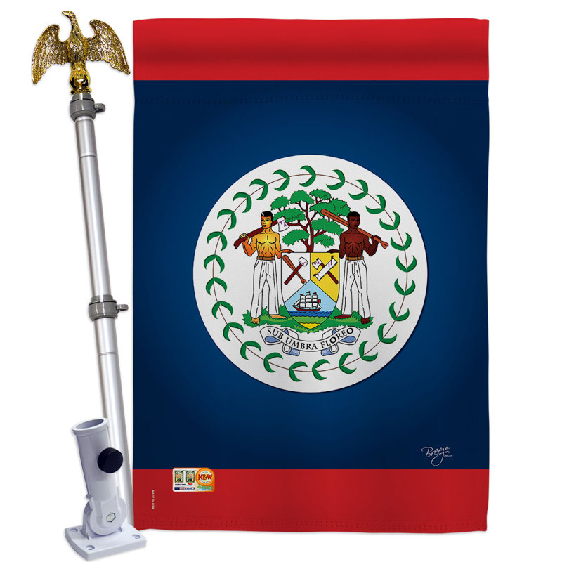 Ensemble de drapeaux en polyester 2 côtés 40 x 28 po
