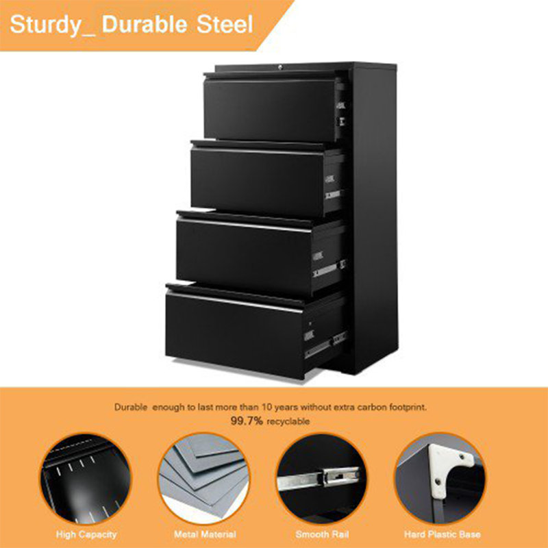 17.7'' Wide 4 -Drawer Steel File Cabinet