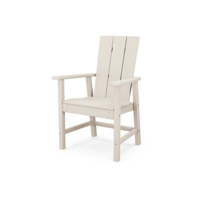 Modern Slatted Outdoor Dining Armchair 