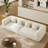 Boneless 120"W Oversized Sofa, Chenille Upholstered Comfy Couch With Deep Seat And 4 Pillows-429244566