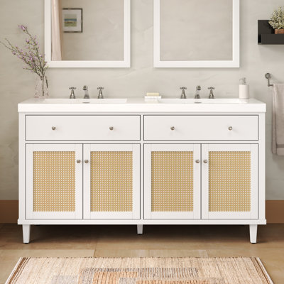 Ensemble de meuble-lavabo double 60 po
