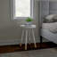 Table de bout ronde à plateau 2 tons, blanc-1041369849
