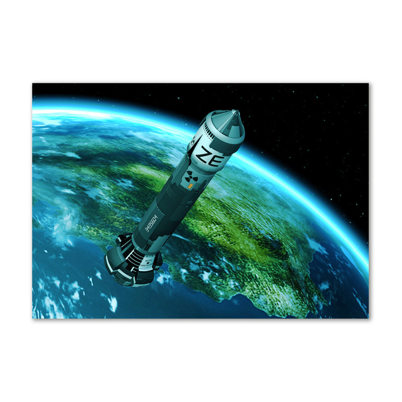 Nuclear Missile - Wrapped Canvas Print