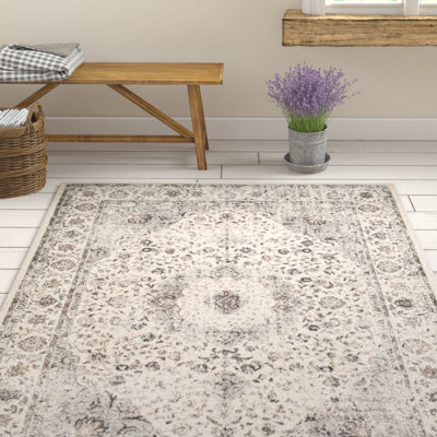 Tapis taupe / beige mâle délavé