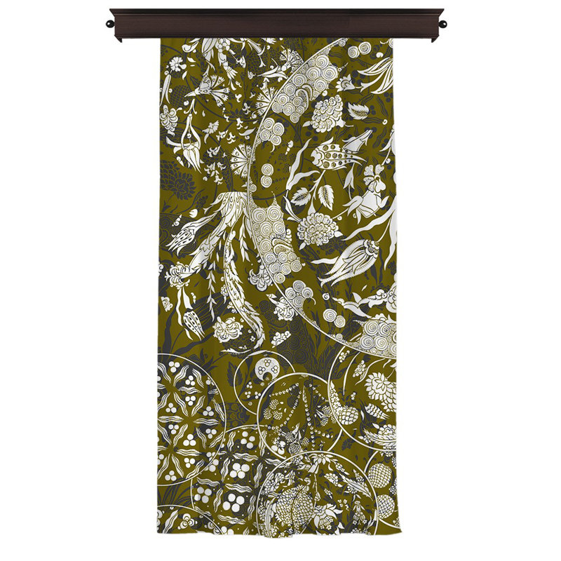 Rideau en polyester Southfield, Vert