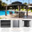 12 x 14ft Hardtop Outdoor Gazebo With Double-layer Roof, Patio Gazebo With Powder-coated Metal Frame, Mosquito Netting & Privacy Curtains–perfect For Patio, Garden & Backyard-122487626