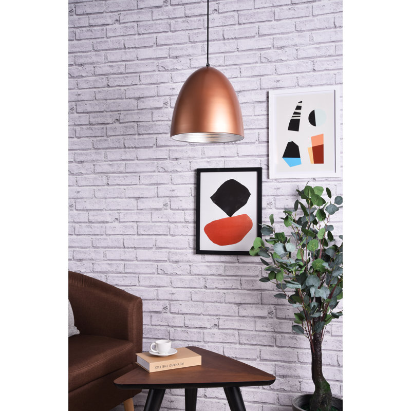 Beaudry 1 - Light Single Pendant, 12" H x 11.5" W x 11.5" D, Honey Gold