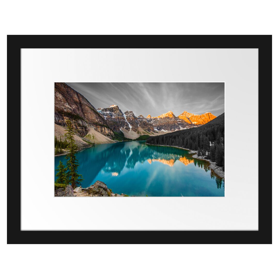 Gerahmtes Poster Moraine Lake in Canada