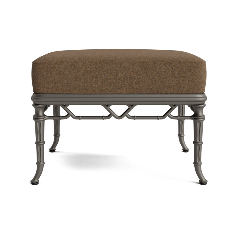 Calcutta Outdoor Ottoman, Mica, Fushion Moccasian