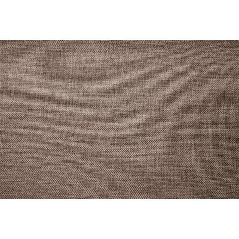 Stylish Pouffe Ottoman, Brown, 33.5 x 16.9 x 33.5 inches | 100% Hornbeam Frame, 100% Linen Fabric, 32 DNS Foam for Comfort | Plastic Legs, Perfect for Living Room & Bedroom, Versatile and Chic Design