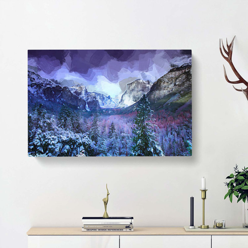 Yosemite National Park Tunnel In Abstract - Wrapped Canvas Print, 60cm H x 91cm W x 3cm D