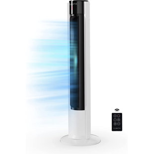 Climatik 43-inch XL Tower Fan Internal Oscillation, 3 Speed Settings, Remote Control & Timer 