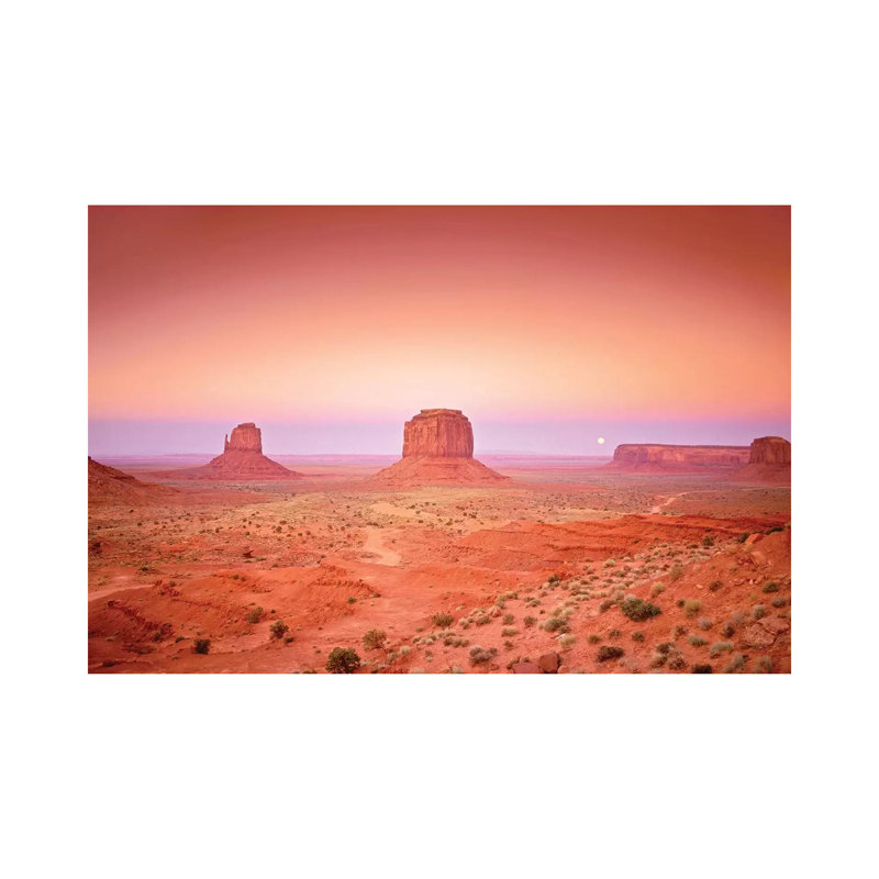 Monument Sunset by Dennis Frates - Print on Canvas, 45.72cm H x 66.04cm W x 3.81cm D, Wrapped Canvas