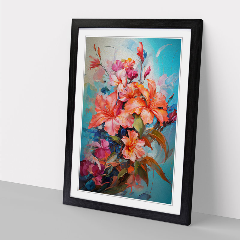 Single Picture Frame Print on Wood, Black Framed, 64cm H x 46cm W