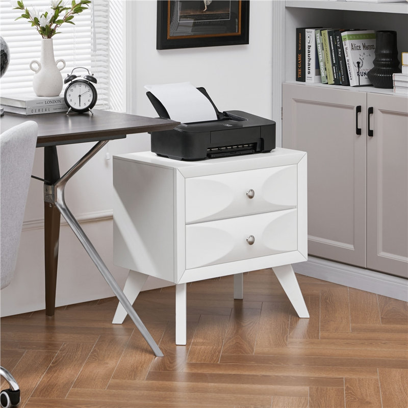 Table de chevet 2 tiroirs Klae, null