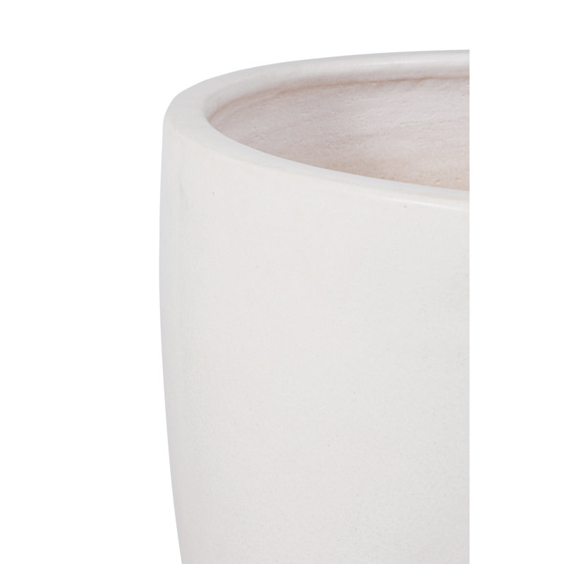 Ceramics Handmade Ceramic Planter, Linen Semi-Gloss