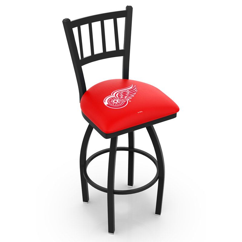 NCAA Swivel 25" Counter Stool, Detroit Red Wings, 25" Height