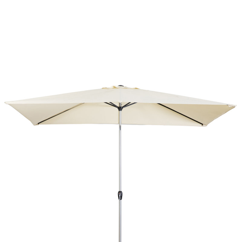 Anlaug 296cm X 200cm Rectangular Parasol, Cream