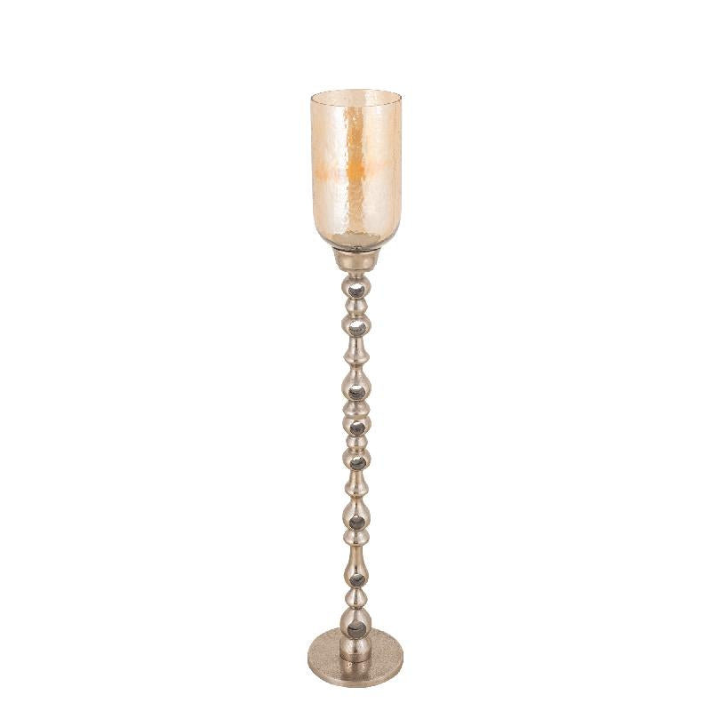Glass Tealight Holder, 125cm H x 22cm W x 22cm D