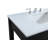 Hudson 36'' Single Bathroom Vanity with Engineered Marble Top-93548959