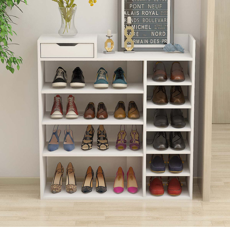 18 Pair Stackable Shoe Rack