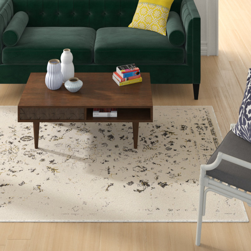 Spann Porcello Performance Abstract Rug, Rectangle 4' x 5'7"