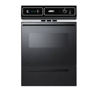 Gasland Chef 24-in Single Electric Wall Oven Single-fan (Black) in the  Single Electric Wall Ovens department at