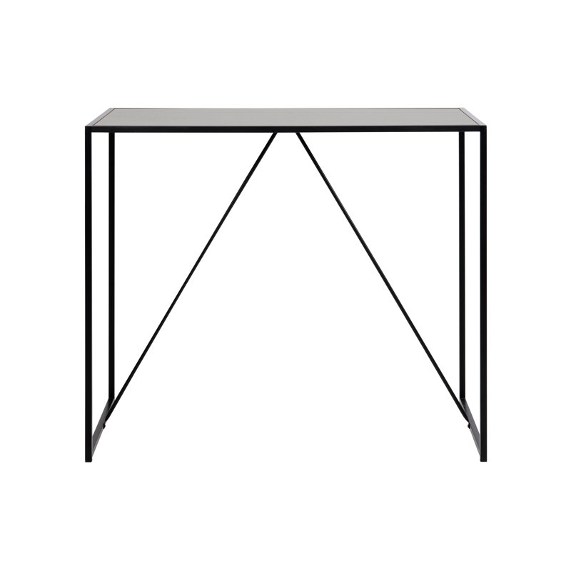 Joliet Metal Base Dining Table, Black