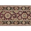 Manchuria Wool Oriental Area Rug in Black/Wine